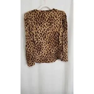 veronica beard porter leopard print cotton tee
